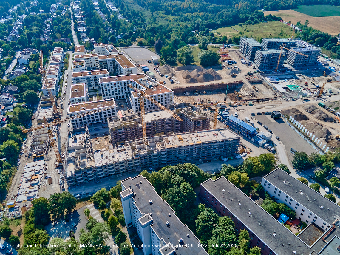 22.07.2022 - Baustelle Alexisqaurtier und Pandion Verde in Neuperlach